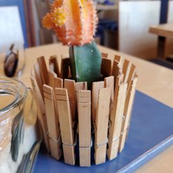 Bleu Galley - Table center piece,  lots of homemade decor.