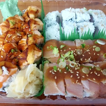 Sushi Bar 29 - Lion king roll, green dragon roll, and yellow tail roll - Japanese Near Me - Santa Barbara, California Sushi Bar 29 - Lion king roll, green dragon roll, and yellow tail roll - Japanese Near Me - Santa Barbara, California