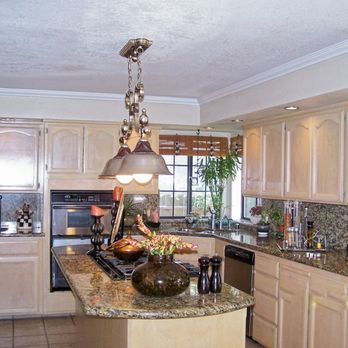 American Stone Edge - Granite island and kitchen counter tops with full back splash, under mounted sink and windowsills. - General Contractors Near Me - Carmichael, California