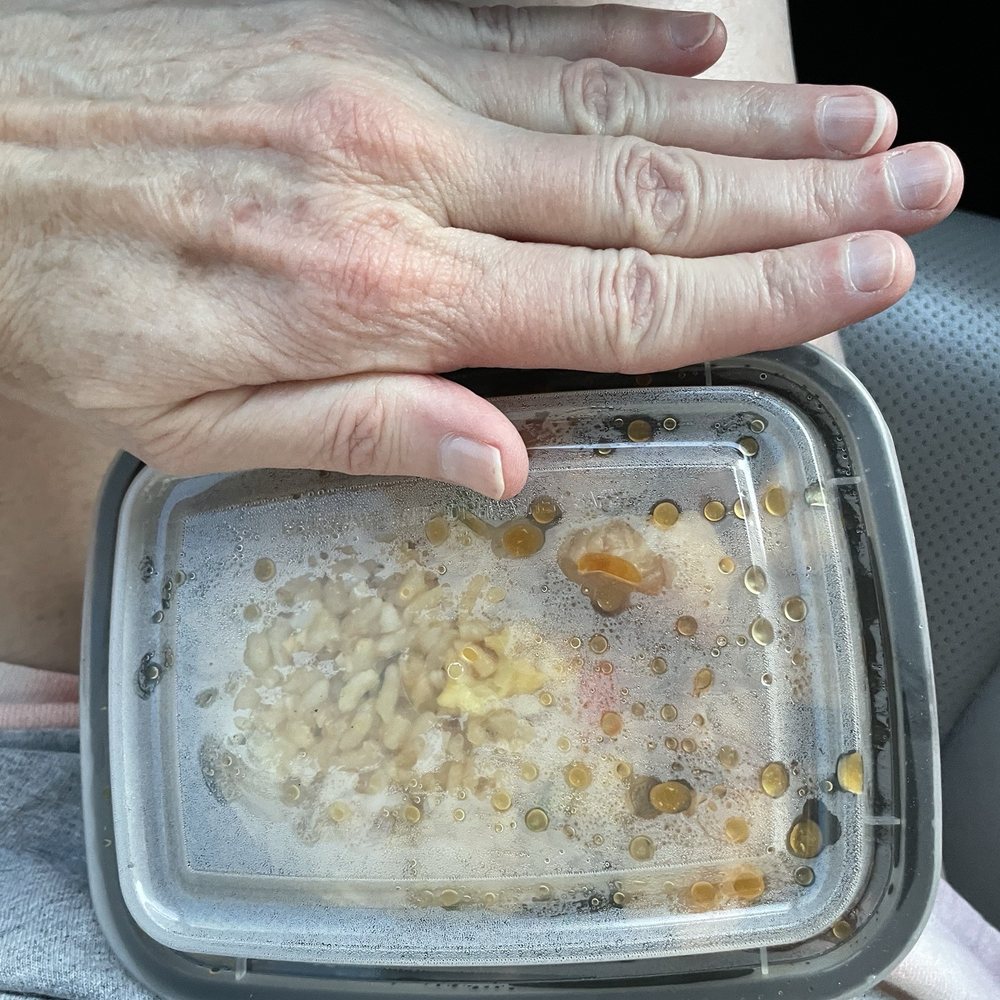Chicken fried rice.....$9, for a box this small?