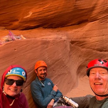 Bluff Dwellings Resort - Having lunch in Blarney Canyon with our expert guide, Dallen.   This is only way to experience slot canyons.  Do this! - Resorts Near Me - Bluff, Utah