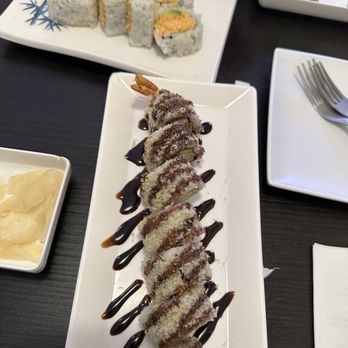 Sato Sushi - Crunch Roll and spicy california roll - Japanese Near Me - Upland, California Sato Sushi - Crunch Roll and spicy california roll - Japanese Near Me - Upland, California