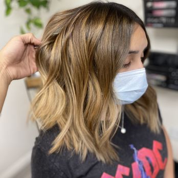 A+Hair Studio - Penny blonde balayage. - Hair Stylists Near Me - Mission Hills, California A+Hair Studio - Penny blonde balayage. - Hair Stylists Near Me - Mission Hills, California
