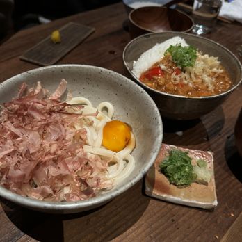 Rintaro - carbonara udon and mapotofu, quite plain - Izakaya Near Me - San Francisco, California Rintaro - carbonara udon and mapotofu, quite plain - Izakaya Near Me - San Francisco, California
