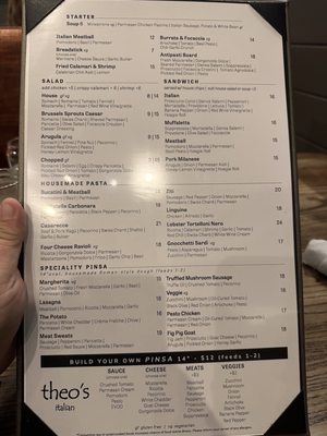 Menu photo 3 Theo's Italian Plainfield, IN