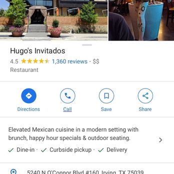 Hugo's Invitados - Location info and pic of restaurant exterior - Seafood Near Me - Irving, Texas Hugo's Invitados - Location info and pic of restaurant exterior - Seafood Near Me - Irving, Texas