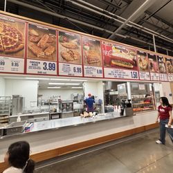 Costco Warehouse - Menu and got food order