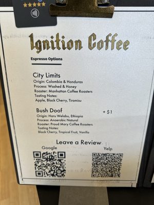 Menu photo 6 Ignition Coffee Honolulu, HI