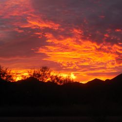 Freedom on the go ranch B&B - sunset from back yeard