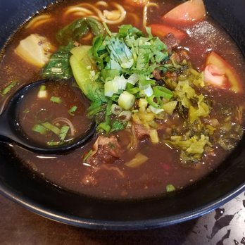 Noodle Man - Tomato Beef Brisket Soup. It was outstanding! - Noodles Near Me - Virginia Beach, Virginia