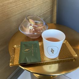Hot tea and date post massage Hot tea and date post massage