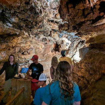Cosmic Cavern - Here's our tour guide...very informative guy!! - Tours Near Me - Berryville, Arkansas