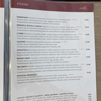 5 Torri - 4 pages of pizza!! - Italian Near Me - Cortina D'ampezzo, BL