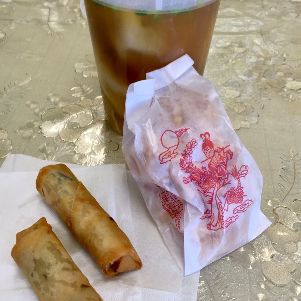 Grand China - Wonton soup (large) and order of spring rolls~ - Chinese Near Me - West Palm Beach, Florida Grand China - Wonton soup (large) and order of spring rolls~ - Chinese Near Me - West Palm Beach, Florida