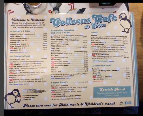 Menu photo 2 Colleens Cafe Jersey, JSY