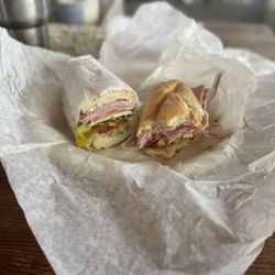 Billy's Meat, Seafood and Deli - Poor Boy Sandwich - started chomping before I remembered to take a pic