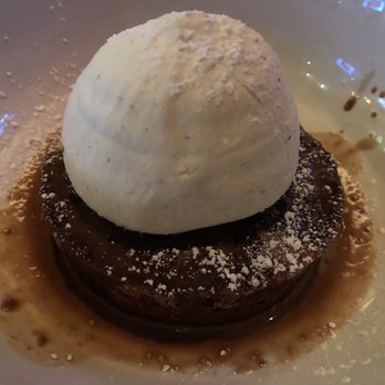 Marlow's Tavern - Chocolate cake - flavors were excellent but a bit dry. Ice cream helps :) - New American Near Me - Oviedo, Florida