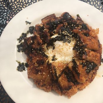 Han-Mi - Kimchi fried rice with pork belly and egg - Korean Near Me - Chattanooga, Tennessee Han-Mi - Kimchi fried rice with pork belly and egg - Korean Near Me - Chattanooga, Tennessee