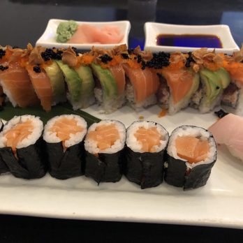 Top Sushi - Salmon roll, yellowtail and Daddy Doo - Sushi Bars Near Me - Cypress, Texas
