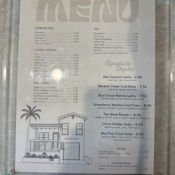 Sundays Coffee & Co - Menu - Coffee & Tea Near Me - Newport Beach, California
