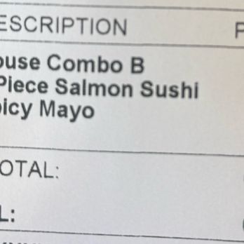 Sushi Blue - Receipt - Sushi Bars Near Me - Lynnwood, Washington Sushi Blue - Receipt - Sushi Bars Near Me - Lynnwood, Washington