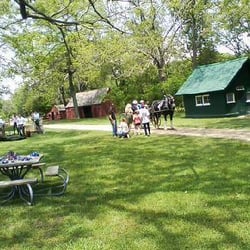 William Floyd Estate - Horse drawn carriage during an event