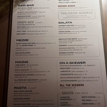 NAIA - Menu - Mediterranean Near Me - Chicago, Illinois