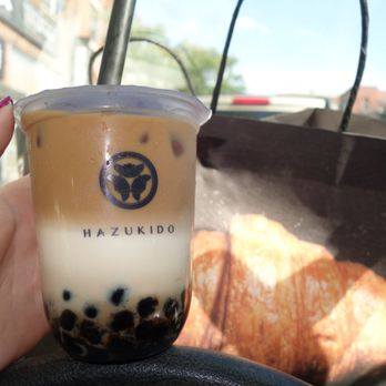 Hazukido - Iced macchiato with bubbles in extra - Bakeries Near Me - Montreal, Quebec