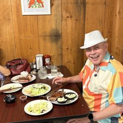 Rumford House of Pizza - Steven & Rebecca Chapman enjoying a rib eye steak dinner a Mim 's in Dixfield, Maine on Weld St.