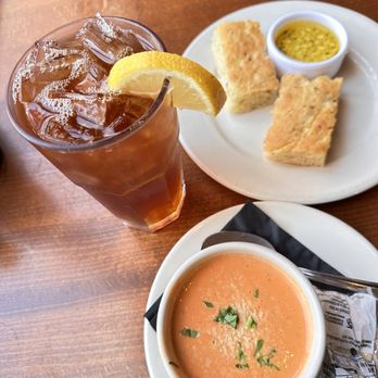 Bugatti's - Tomato bisque $5, soup of the day. Refill Focaccia Bread with fresh garlic olive oil Unsweetened house Fresh Brewed Iced Tea $3.50 - Pizza Near Me - Oregon City, Oregon Bugatti's - Tomato bisque $5, soup of the day. Refill Focaccia Bread with fresh garlic olive oil Unsweetened house Fresh Brewed Iced Tea $3.50 - Pizza Near Me - Oregon City, Oregon