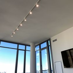 Mike Dininno Electric - Track lighting in difficult cement ceiling. A+ job!!