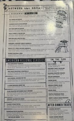 Menu photo 4 Hideaway San Diego, CA