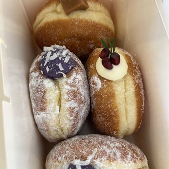 Dear Donuts - Dulce de leche, ube, and yuza cheesecake - Donuts Near Me - St. Charles, Illinois