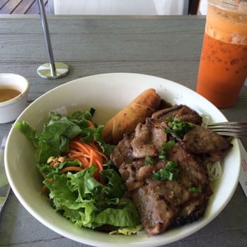 Pho Binh Heights - Pork with vermicelli and egg roll - Vietnamese Near Me - Houston, Texas Pho Binh Heights - Pork with vermicelli and egg roll - Vietnamese Near Me - Houston, Texas