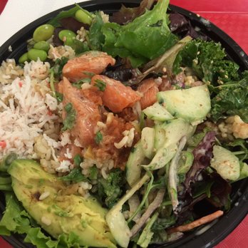 Poki Go - 3 scoop bowl with salmon and spicy tuna! - Poke Near Me - Montebello, California Poki Go - 3 scoop bowl with salmon and spicy tuna! - Poke Near Me - Montebello, California