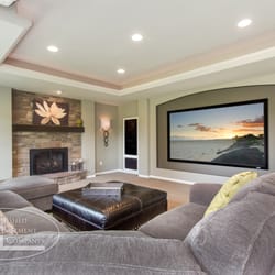 FBC Remodel - Basement Home Theater and Fireplace