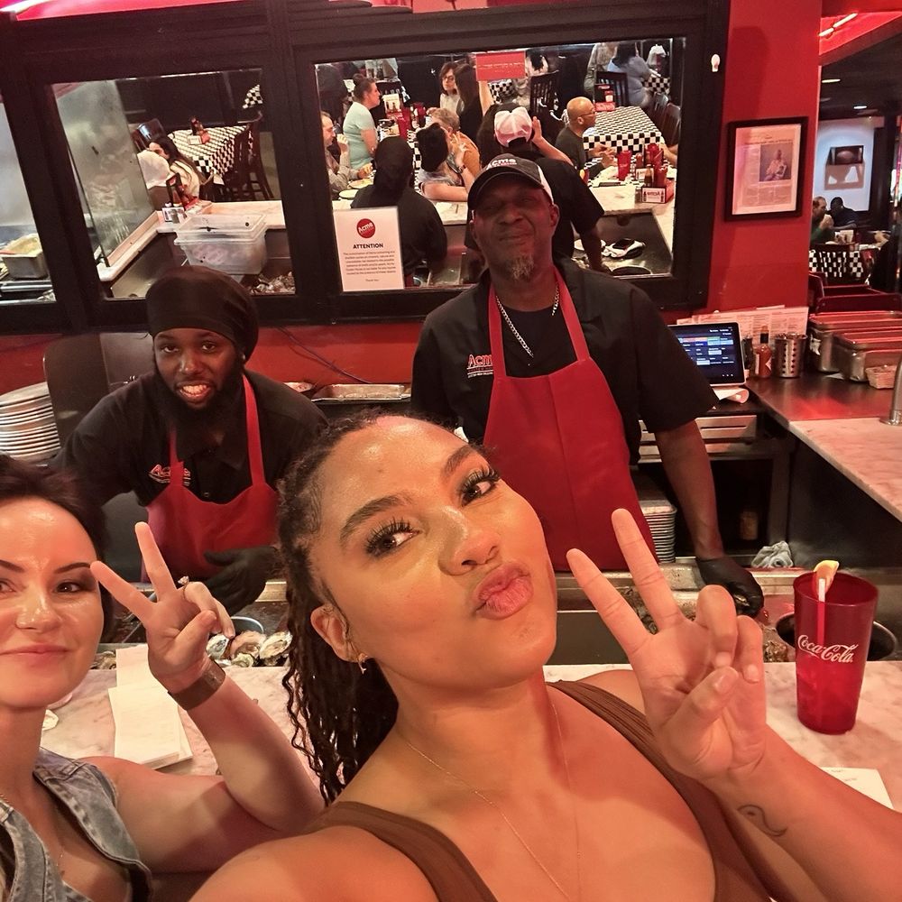 Acme Oyster House - Just some regulars showing love to our favorite shuckers! - Seafood Near Me - Metairie, Louisiana Acme Oyster House - Just some regulars showing love to our favorite shuckers! - Seafood Near Me - Metairie, Louisiana