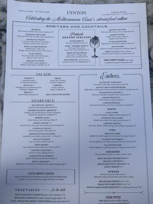 Menu photo 2 Pinyon Scottsdale, AZ