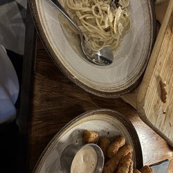 Cacio E Pepe and Fried Zucchini