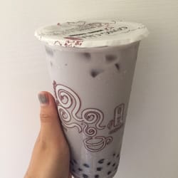 貢茶 - Taro Milk Tea with Pearls - my absolute favorite!!