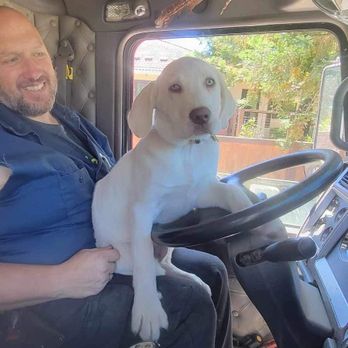Al's Septic Tank Service - Meet Bailey our tank finder in training and owner operator of Als' John Edgar. - Septic Services Near Me Al's Septic Tank Service - Meet Bailey our tank finder in training and owner operator of Als' John Edgar. - Septic Services Near Me