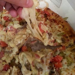 RAW DOUGH, not cheese! Health risk, served to my young children. REFUSED me a refund, only offered to remake it AND I had to drive back.