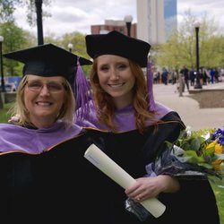 Larson Cheryl DDS - Dr. Cheryl Larson and her daughter, Dr. Jessie Larson, at her dental school graduation from the University of Michigan.