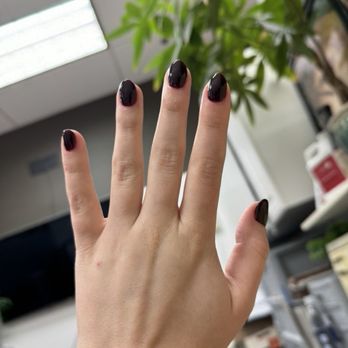 Nails By My - Freshly after My fished my dark cherry coke nails! - Waxing Near Me - Las Vegas, Nevada