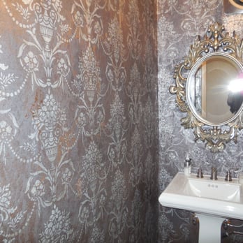 Creative Walls - Shimmering Plaster with painted design - Painters Near Me - Alamo, California