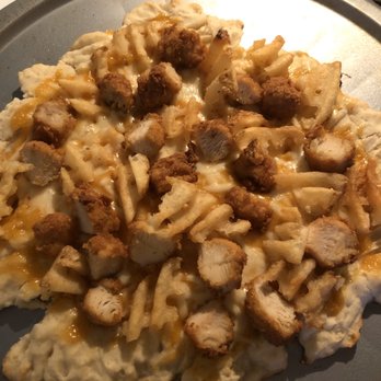 Chick-fil-A - Chicken nugget and fries pizza I made with my takeout order!! (So good) - Salad Near Me - Ames, Iowa