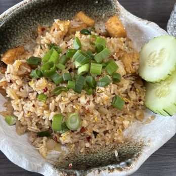 Thai Station Restaurant - tofu thai fried rice (lunch portion) - Thai Near Me - Carrboro, North Carolina Thai Station Restaurant - tofu thai fried rice (lunch portion) - Thai Near Me - Carrboro, North Carolina
