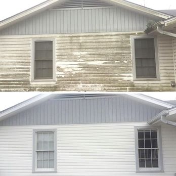 A+E Pressure Washing - This is siding that's been pressure washed - Pressure Washers Near Me
