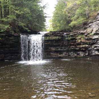 Christman Sanctuary - Upper falls - Hiking Near Me - Delanson, New York