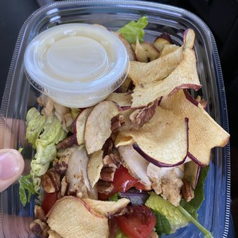 Panera Bread - Tiny ass salad! Fuji Chicken Salad - Sandwiches Near Me - Upland, California
